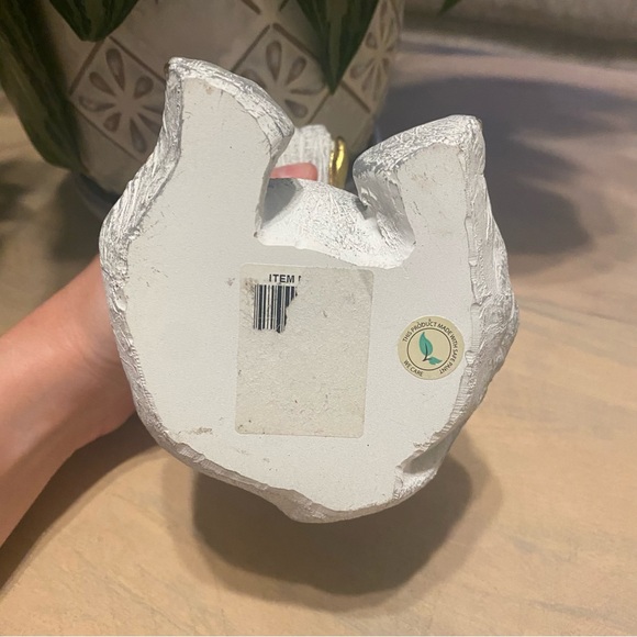 Cute Elephant 7 inch Decor Statue Gold/White/Gray - Picture 6 of 8